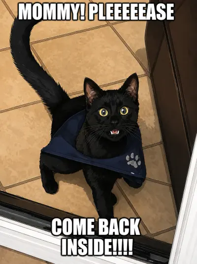Meowing At The Door